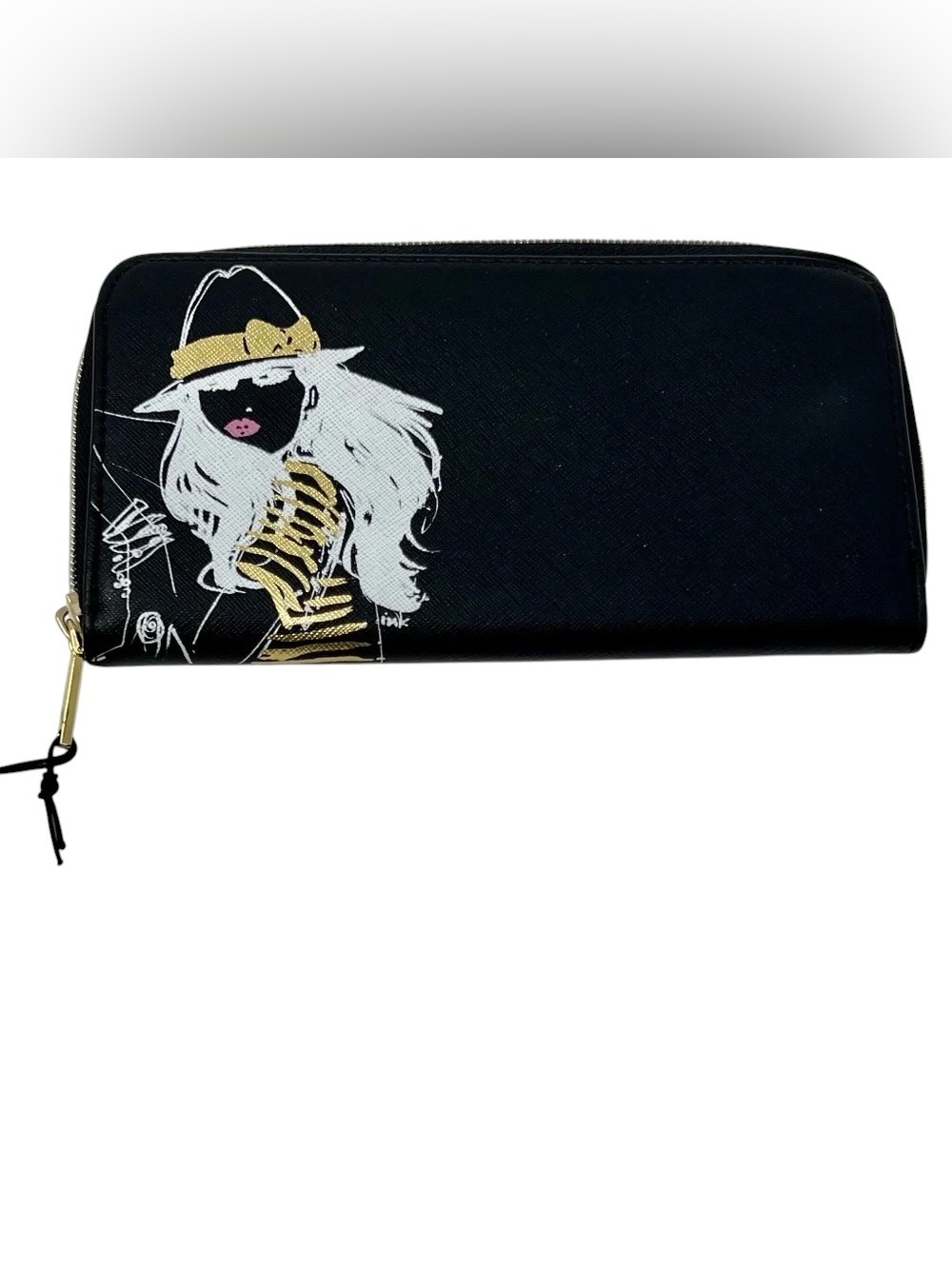 Izak Zenou Continental Zip Around Wallet NWT